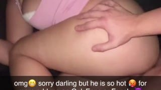 I fuck my fitness trainer and send it to my tiny boyfriend on Snapchat how hot I’m cheating